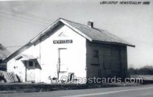 L and N Depot, New stead, KY, USA Kodak Real Photo Paper Train Railroad Stati...