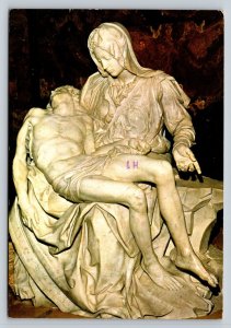 c1979 The Pieta by Michelangelo ROME Italy 4x6 VINTAGE Postcard 0320