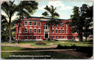 1915 Drake University Conservatory Of Music Des Moines Iowa IA Posted Postcard