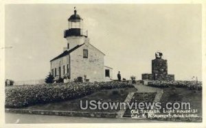 Old Spanish Lighthouse, Real Photo - Point Loma, California CA  