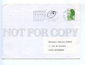417261 FRANCE 1991 year cycling sport Grand Lyon cancellations real posted COVER