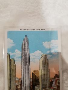 Antique Postcard, Rockefeller Center, New York