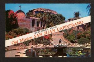 CA Greetings Mission SAN JUAN CAPISTRANO CALIFORNIA PC