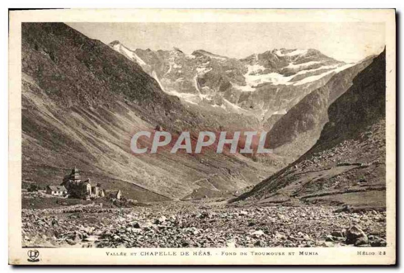 Old Postcard Vallee and Chapel Heas Fond Troumouse and Munia