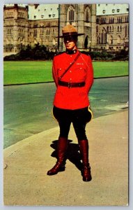 RCMP Royal Canadian Mounted Police, Parliament Hill, Ottawa Ontario Postcard