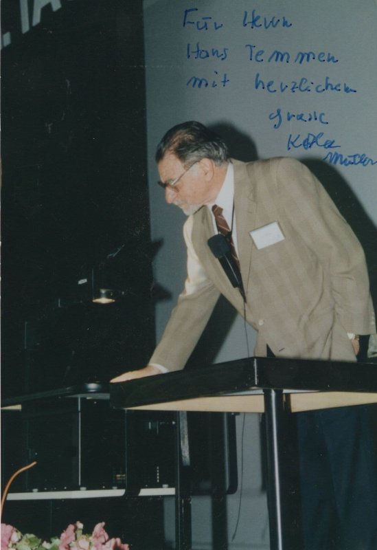 Karl Alex Muller Swiss Physicist Nobel Prize Collection Hand Signed Photo