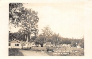 G53/ Walker Minnesota RPPC Postcard c1950s Pine Cone Resort Leech Lake