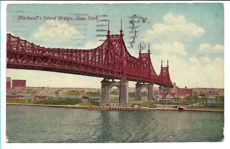 New York, NY - Blackwell's Island Bridge - 1913