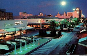 Florida Miami Beach The Lincoln Road Mall At Night