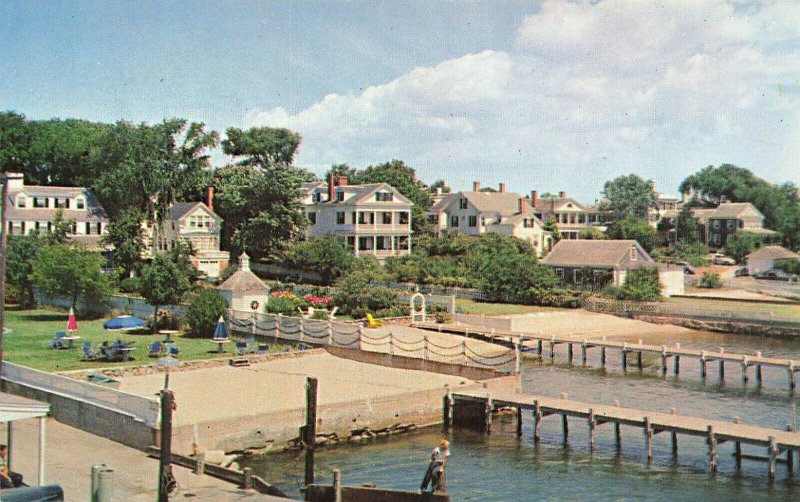 Edgartown MA Martha's Vineyard Island Houses Wharf's Postcard 