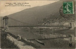 CPA REVIN - Et le Pont susupendu de la Route de FUMAY (135561)
