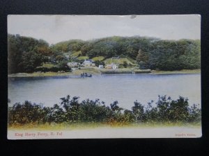 Cornwall KING HARRY FERRY River Fal - Old Postcard by Argall's 