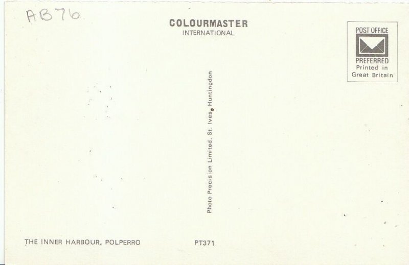 Cornwall Postcard - The Inner Harbour - Polperro   AB76