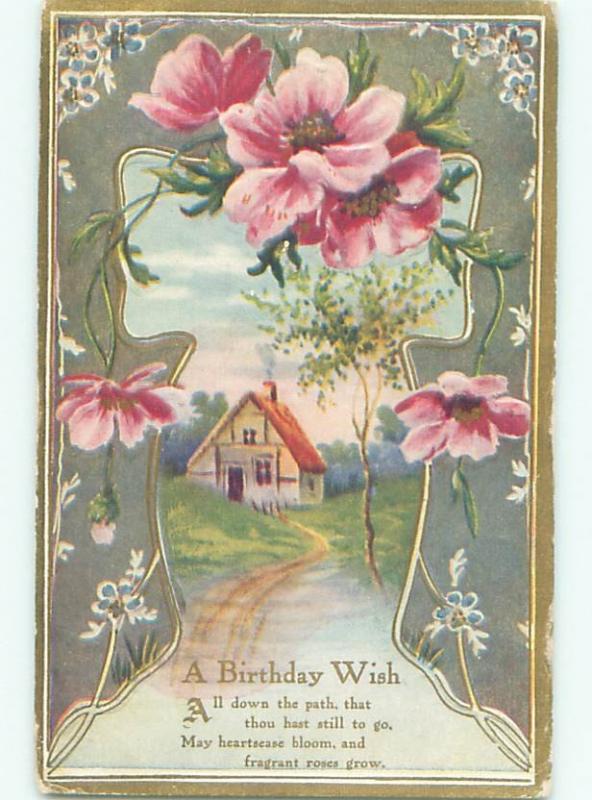 Divided-Back BEAUTIFUL FLOWERS SCENE Great Postcard AA3227