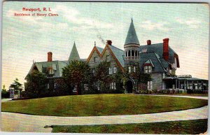 Postcard HOUSE SCENE Newport Rhode Island RI AN0641