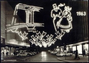 germany, ESSEN, 20 Jahre Essener Lichtwochen, Limbeckerplatz (1963) Illumination