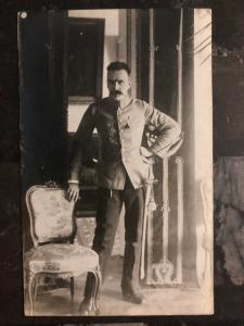 Mint Poland Josef Pilsudski in Uniform RPPC Postcard General President Statesman