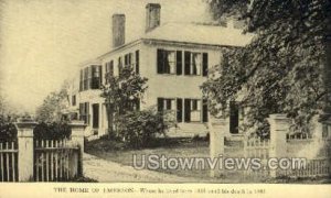 Home of Emerson - Concord, Massachusetts MA