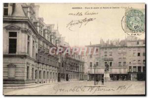 Grenoble - Place St Andre - Courthouse - Old Postcard