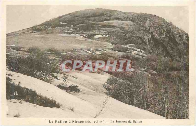 'Old Postcard Ballon d''Alsace (1236m alt) the ball Summit'