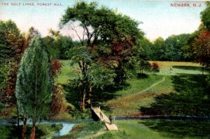 Newark NJ New Jersey Golf Course Forest Hill Postcard