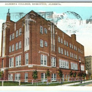 1932 Edmonton, Alta. Alberta College Lihto Photo Postcard Valentine Edy A23