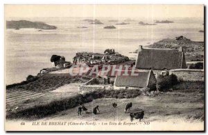 Old Postcard Ile de Brehat (North Cotes) The islands of Kerpon