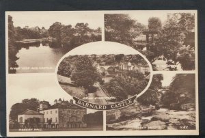 Co Durham Postcard - Views of Barnard Castle   RS15664