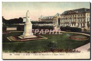 Postcard Old Museum Tours School of Arts and Square Braux Rabelais