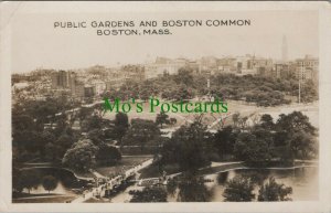 America Postcard - Public Gardens and Boston Common, Massachusetts RS25466