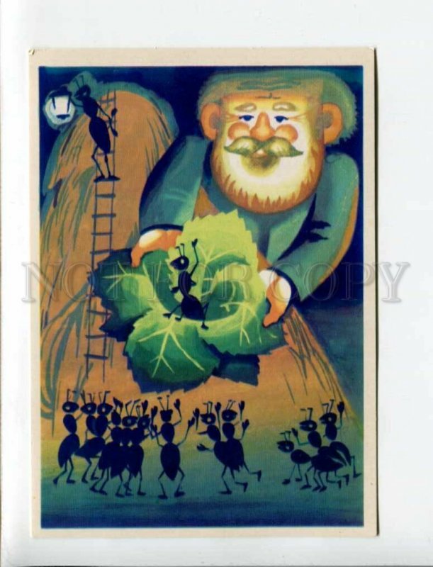 3059887 GNOME & ANTS Fantasy Old Card