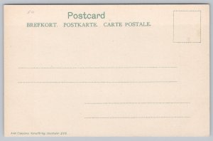 Postcard Ship Navigating The Göta Canal 1900s View