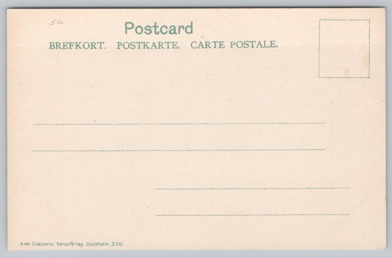 Postcard Ship Navigating The Göta Canal 1900s View