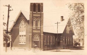 Moorfield West Virginia Duffey Memorial Church Real Photo Postcard AA9155
