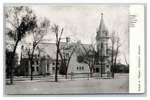 Vintage 1900's Postcard Presbyterian Church Macon Ave. Canon City Colorado