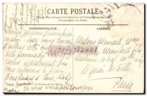 Old Postcard Oran La Promenade From & # 39Etang