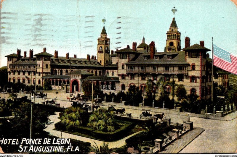 Florida St Augustine Hotel Ponce De Leon 1912