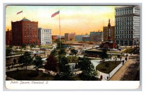 Public Square Cleveland Ohio OH UNP UDB Postcard R29