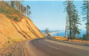 Oregon Highway 101 Near Newport 1959 Chrome Postcard Unused