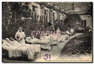 Postcard Old Army Hospital of & # 39Ecosse The cure d & # 39air in Bonnet Par...