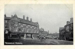 Vintage Postcard Triangle Yeovil  Somerset, England c1910s