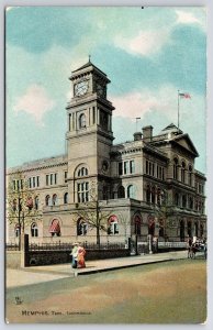 Custom House Memphis Tennessee TN On Chickasaw Bluff Front Street Postcard