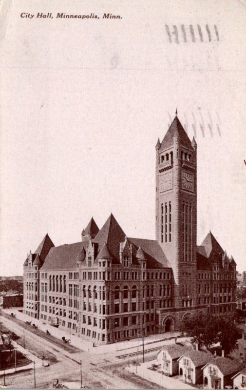 Minnesota Minneapolis City Hall 1909