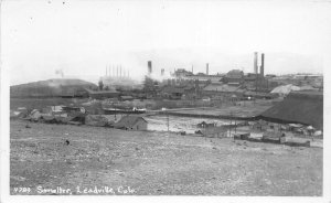 H27/ Leadville Colorado RPPC Postcard c20s Smelter Operation Mining