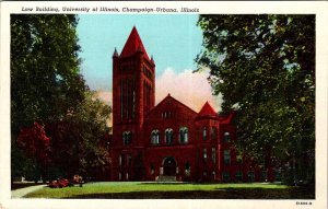 Postcard SCHOOL SCENE Urbana Illinois IL AM5753