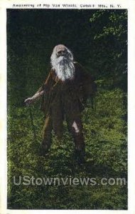 Awakening of Rip Van Winkle in Catskill Mountains, New York