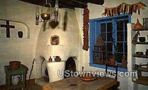 Kitchen of the Kit Carson Home - Taos, New Mexico NM Postcard