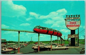 Castle Gift Shop Monorail Dutch Wonderland Lancaster PA UNP Chrome Postcard G11