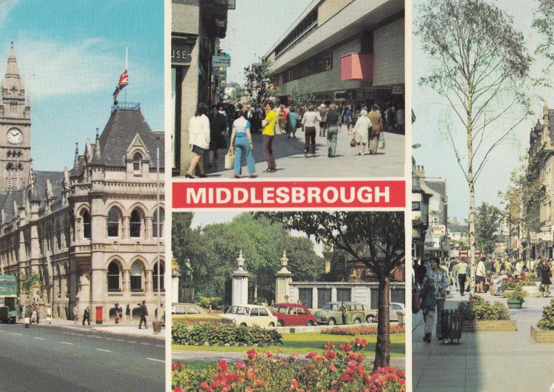 Cleveland Shopping Precinct Middlesborough John Temple Shoe Shop Postcard