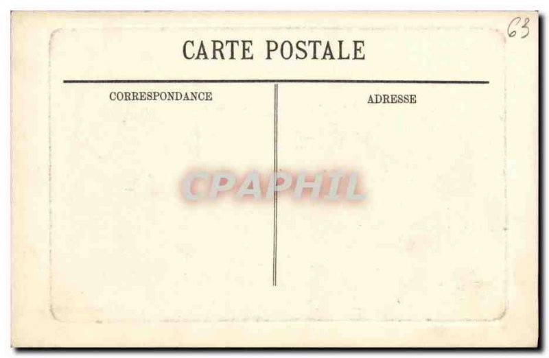 Old Postcard Mont Dore Surroundings Tuiliere rocks and Sanadoire